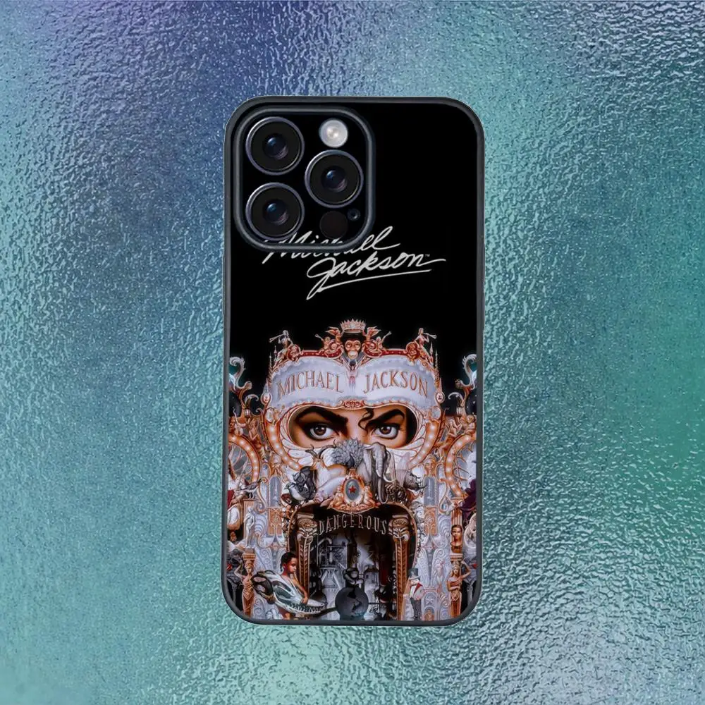 Singer Michael J-Jackson Phone Case For IPhone 17 16 15 14 13 12 11 Pro Max Plus Mini Black Frosted Soft Shell Funda