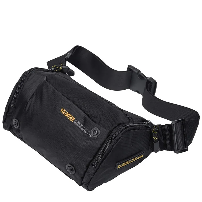 VOLUNTEER Chest Bags for Men Fashion Outdoor Sports Phone Waterproof Light Weight Multi-pocket Crossbody Waist Bags Male 1698-15