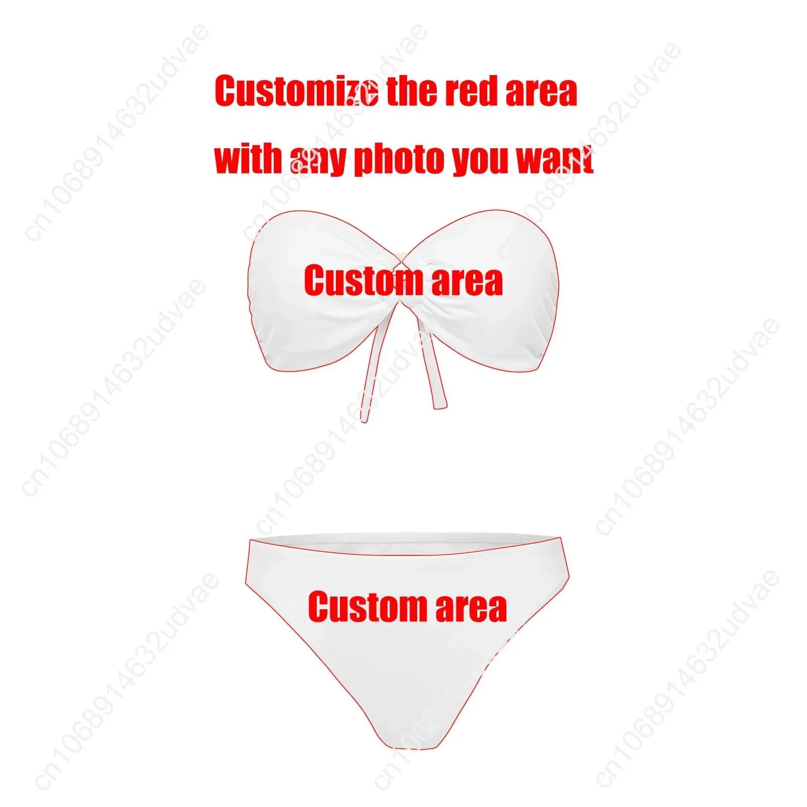 W-Wu Strapless Swimsuit T-Tang C-Clans Womens Bathing Suits Personalized Fashion Swimwear Pool Party Bikini Customize Beachwear - view 3
