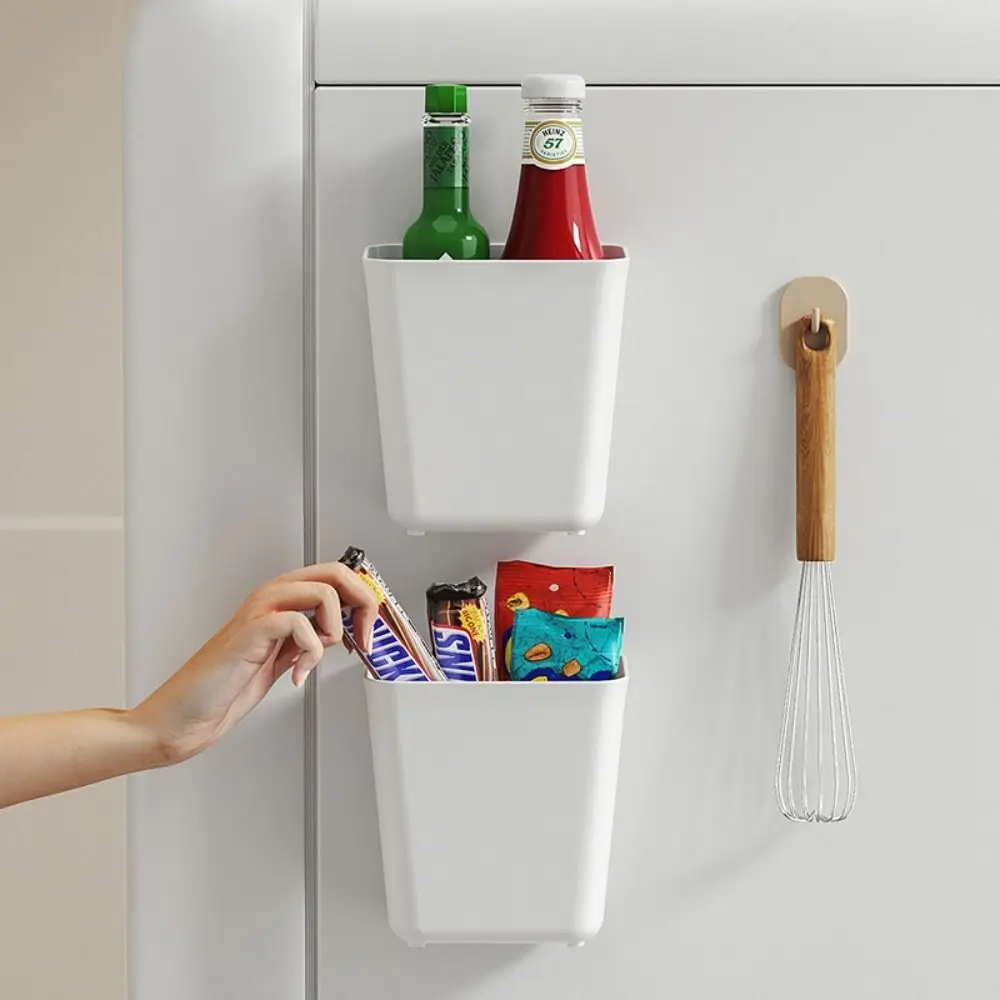 Storage Basket Bathroom Wall Mounted Cosmetics Boxes Home Remote Control Holder Plastic Hanging Storage Box Kitchen Organizer