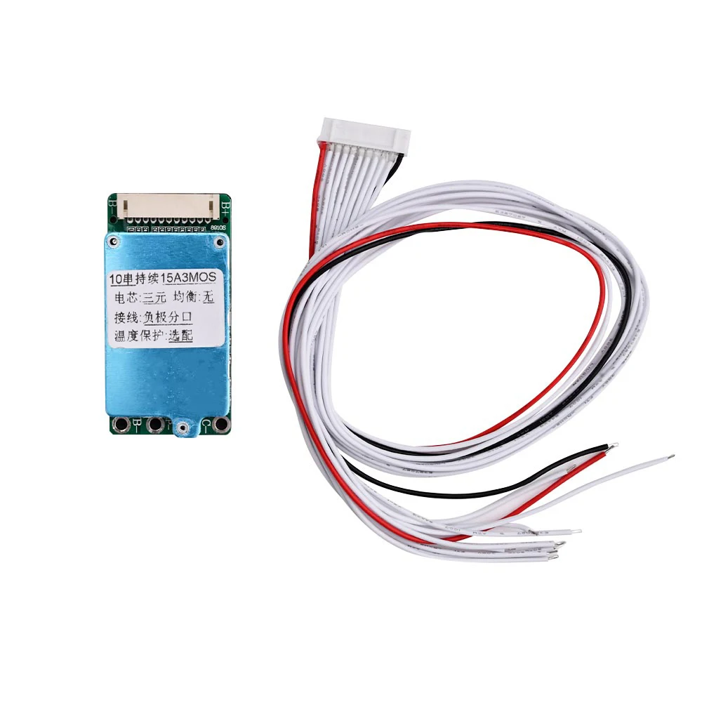 BMS 10S 36V 15A Common/SPLIT Port Li-ion Lipolymer 18650 lithium Battery Protection Board Short Circuit Protection