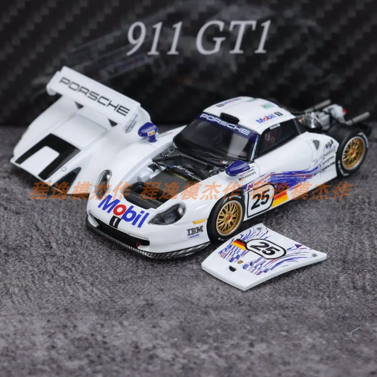 1-64-911-gt1-24h-le-mans-1997-alloy-die-cast-miniature-simulation-car-collectible-model-festival-collection-gift-boys'-toy