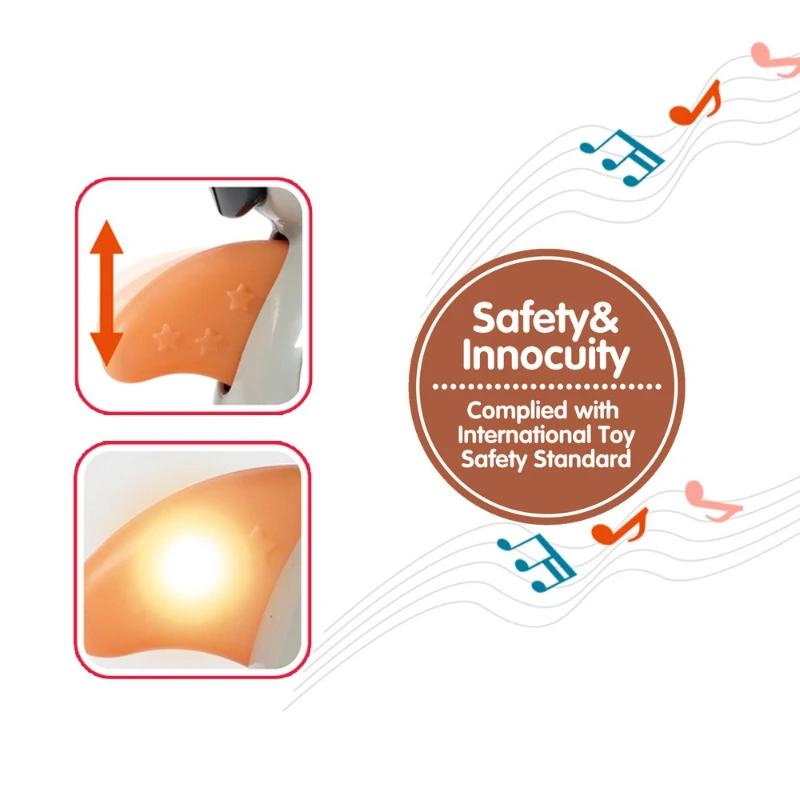 Cross-border Bestseller: Electric Universal Rocking Penguin Lamp with Music-Based Early Learning Story Player Chenghai Toys