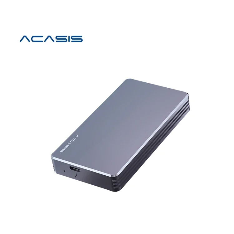 

ACASIS High-Speed Thunderbolt 3 enclosure 40Gbps NVME M.2 SSD Enclosure 2TB Aluminum housing Type-C with thunderbolt 3 Cable