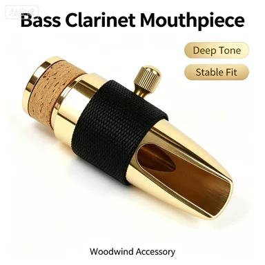 Copper Bb clarinet mouthpiece, Good Tone and Material Tip 5-9 W/Ligature, New, 2025