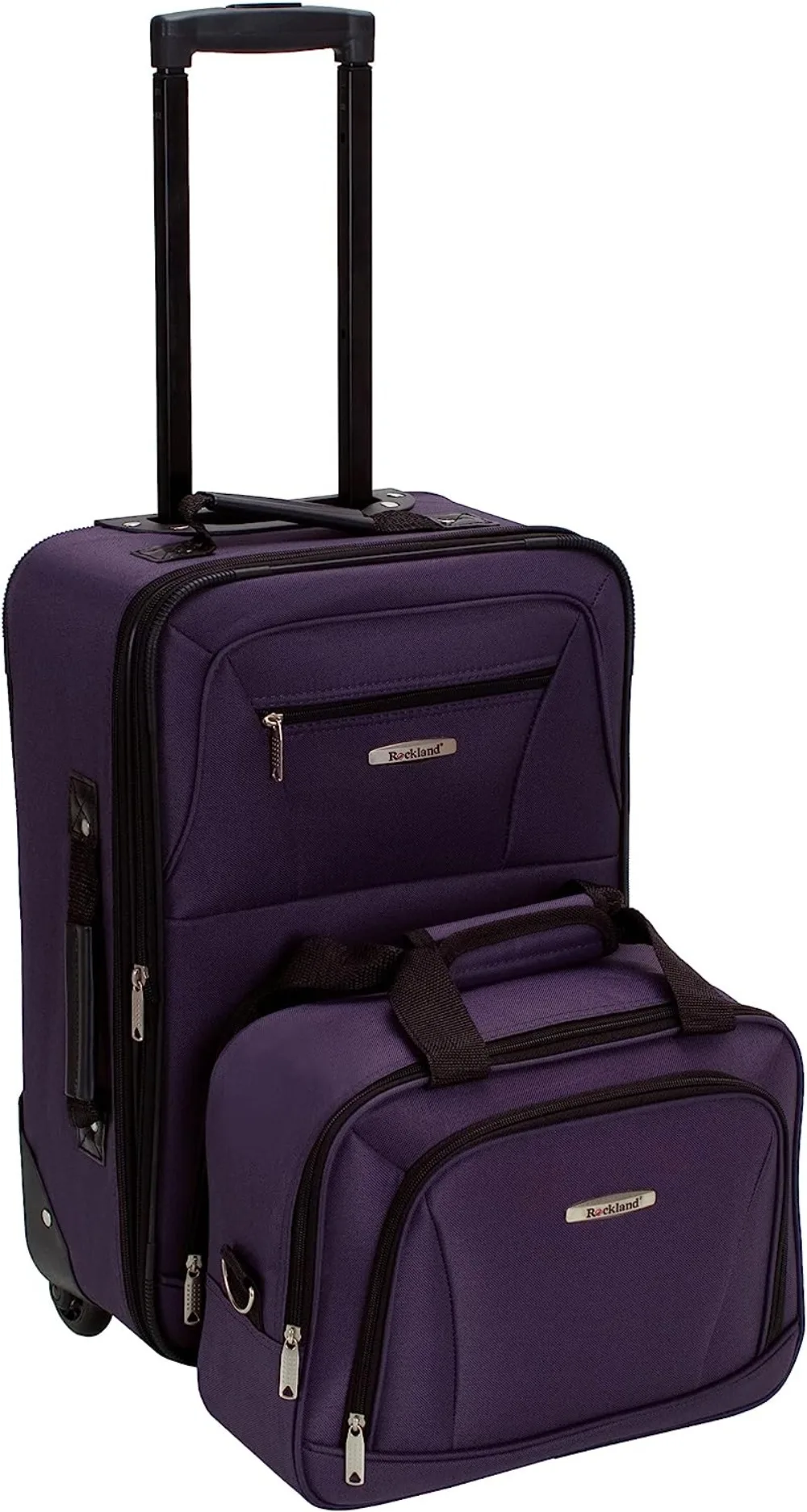 

Rockland Fashion Expandable Softside Upright Luggage Set, Purple, 2-Piece (14/19)