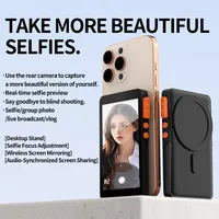 Magnetic Selfie Monitor Screen for Smartphone Rear Camera Selfie Vlog Live Stream for iPhone Android phone