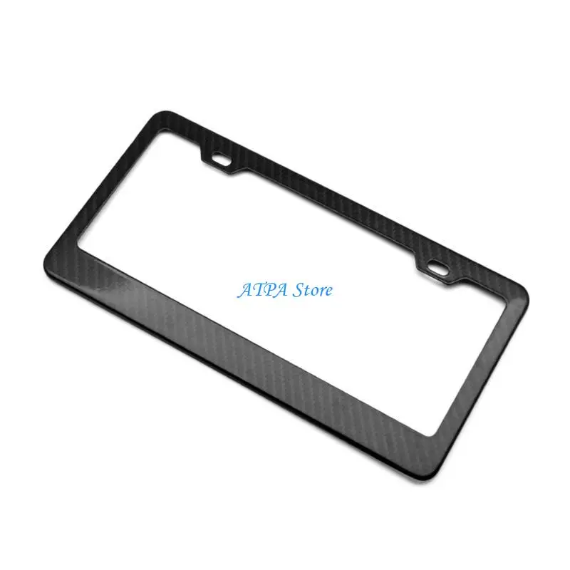 

U13C Lightweight Carbon Fiber Pattern License Plate Frame Stylish Solution Durable License Plate Bracket for US Vehicles