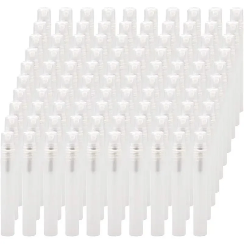 

50pcs 10ml Empty Perfume Bottle Plastic Refillable Sprayer for Travel and Gift, Mini Portable Cosmetic Container