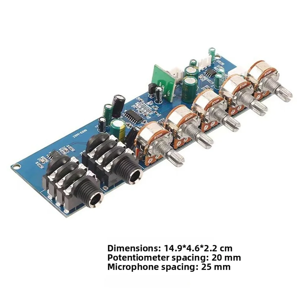 PT2399 Karaoke Microphone Preamp Board With  FOR ECHO  Reverb Delay Effect PT2399 FOR ECHO Chip Single Power Supply