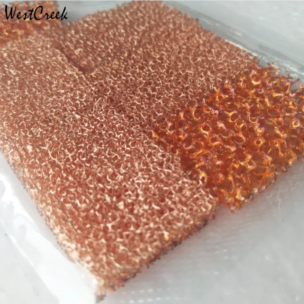 WESTCREEK Open Cell Customized Cu Copper Metal Foam for Catalysts and Thermal Conductive Materials