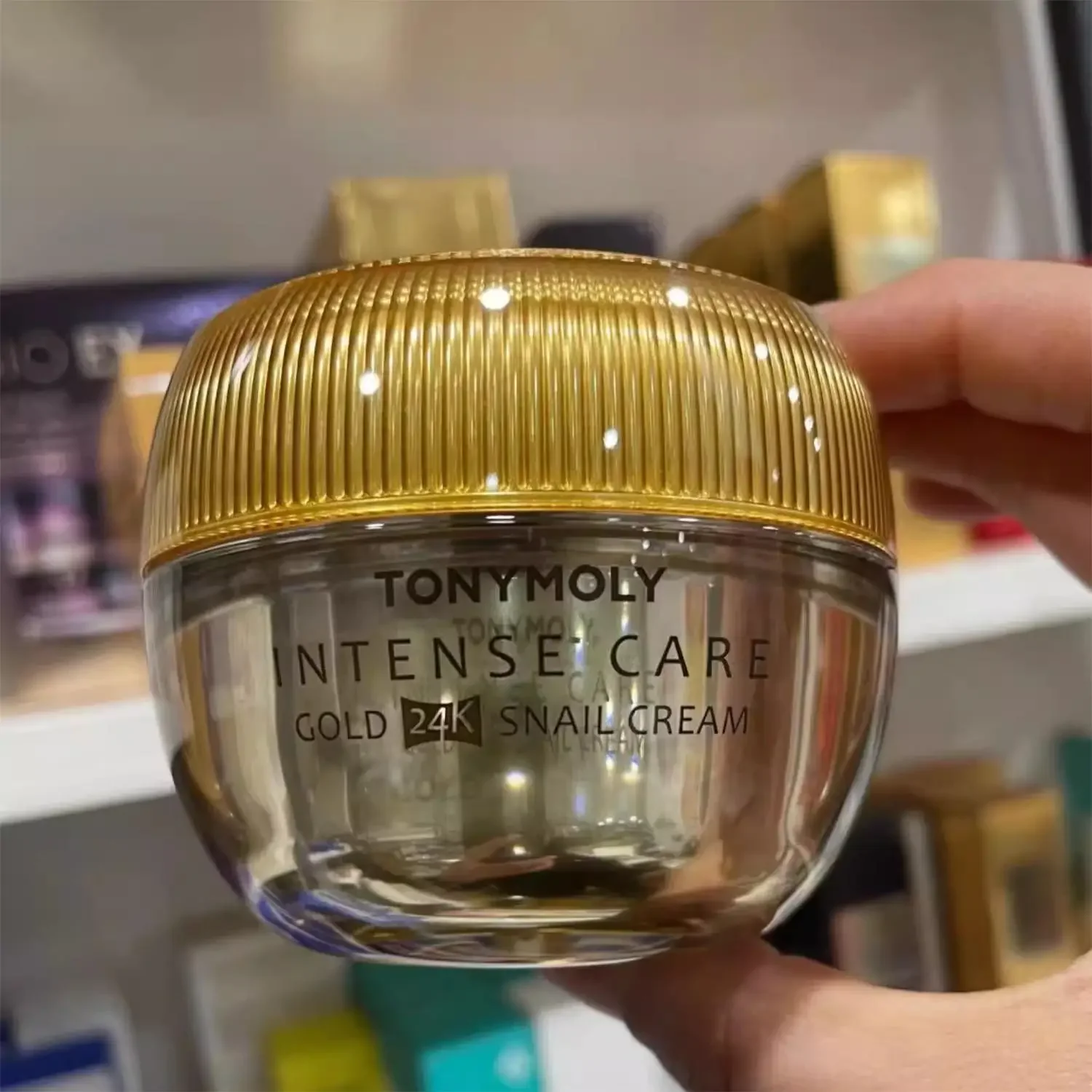 TONYMOLY 24K Gold Snail Face Cream 45ml Whiten Hydrating Anti-Wrinkle Anti-aging Moisturise Repair Lighten Spots Korea SkinCare