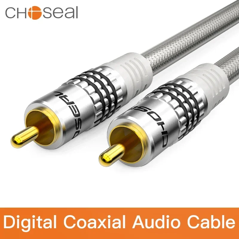 CHOSEAL HiFi 5.1 SPDIF RCA to RCA Male to Male Digital Coaxial Audio Cable For TV Speaker Amplifier DVD Player