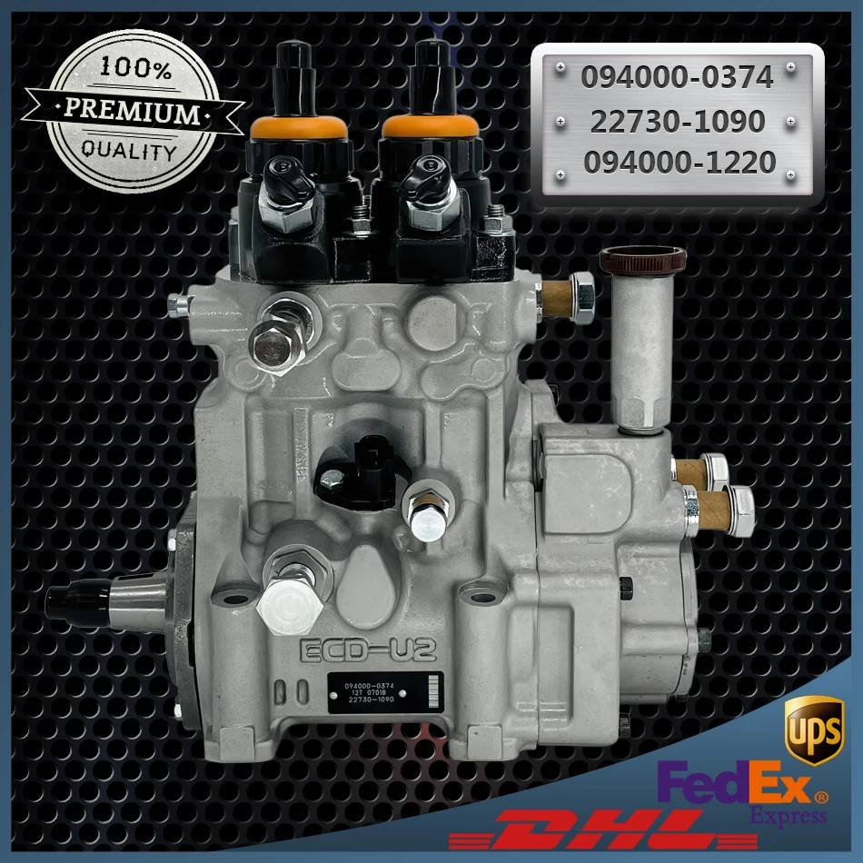 Pompa paliwa Common Rail Diesel 094000-0374 094000-1220 22730-1090 Zespół pompy wtryskowej do silnika ciężarówki Hino K13C