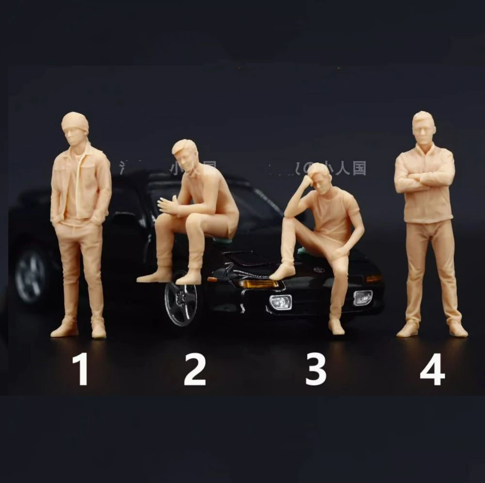 

Resin 1/87 1/64 1/43 Movie Japan Racer Sand Scene Props Miniatures Figures Model For Hand DIY Painted Cars Vehicle