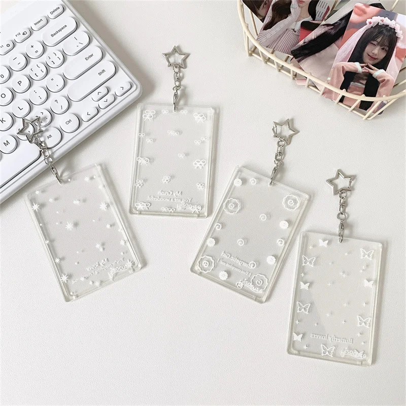 Kpop 3 Inch Hard Card Holder Pendant Postcard Card Case Idol Album Photo Card Card Brick Collector Card Photocards Holder