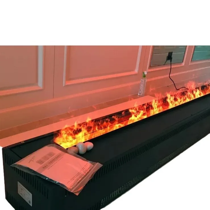 Decorative vapor Fireplace Led Light 3d Water Steam Atomization Electric Fireplace App Remote Built in 3d Electric Fireplace