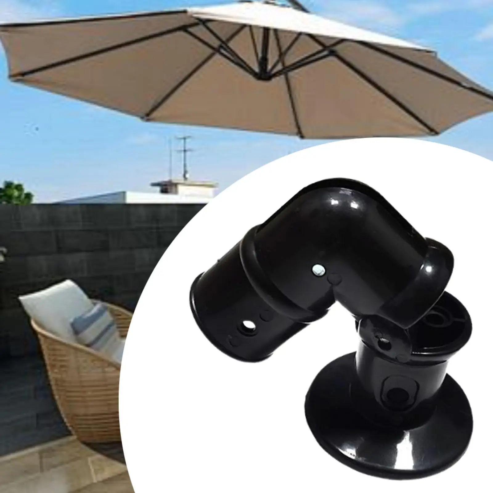 

Patio Umbrella Accessories Bend Head Outdoor Umbrella Parts Elbow Steering Bracket for Outside Beach Courtyard Garden Yard