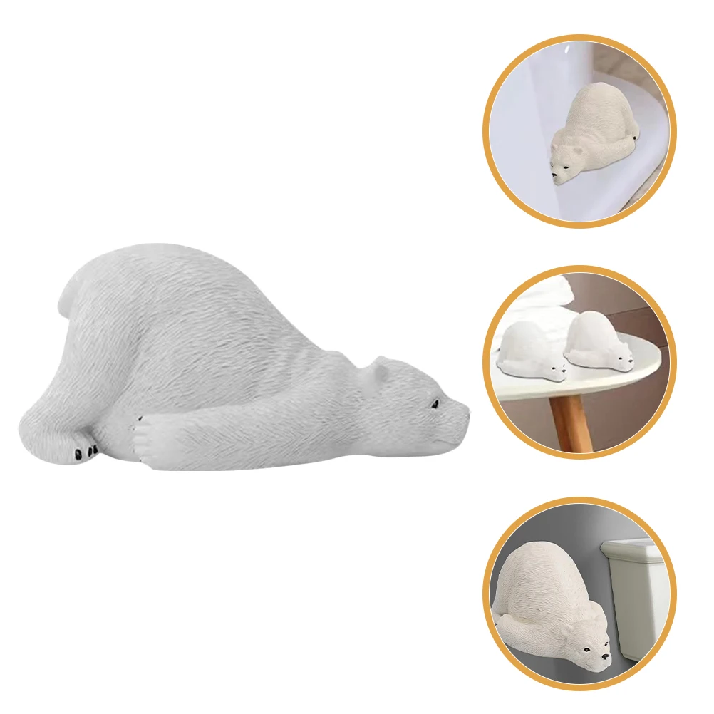 

Bear Shaped Toilet Bolt Caps Resin Material Universal Fit Easy and Quick Installation Sturdy and Practical Toilet Bolt Covers