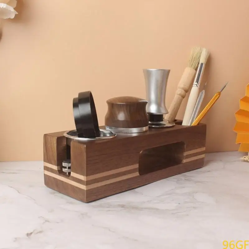 96GF Coffee Tamper Mat Station Stand Portafilter Holder Support Base Rack