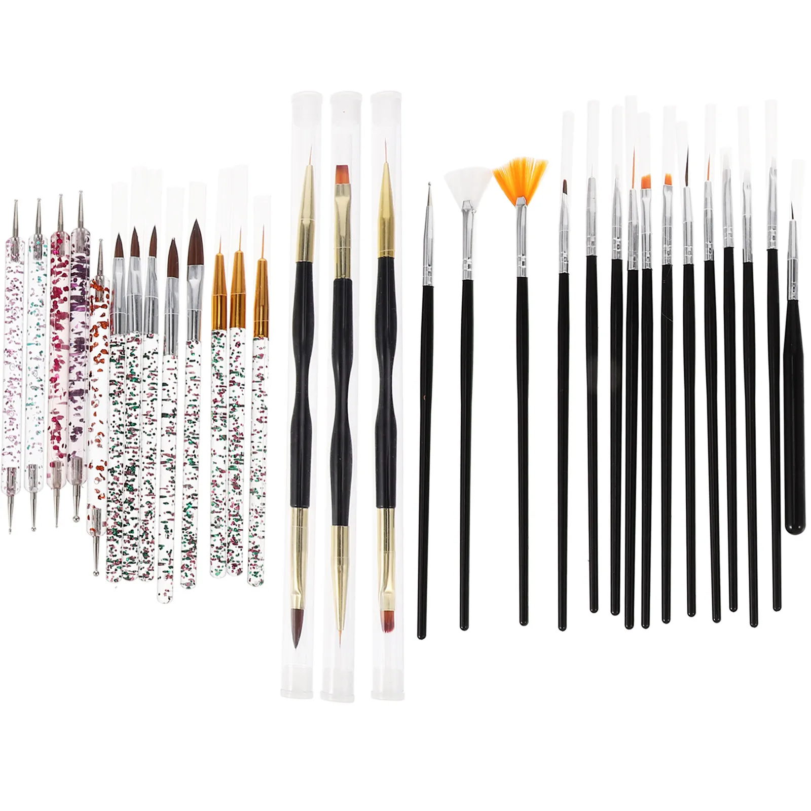 

Набор из 1 комплекта элегантных кистей для росписи ногтей с удобной ручкой, креативным дизайном, портативные инструменты для точечной росписи для начинающих и опытных пользователей