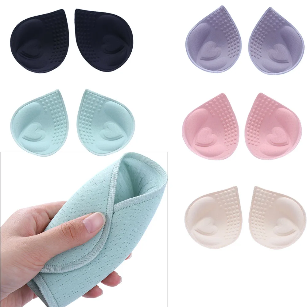 Water Drop Shape Padding Inserts para Mulheres, Chest Cup Pad, Breast Bra Inserts, Soft Lingerie, Biquíni, Acessórios de Roupas