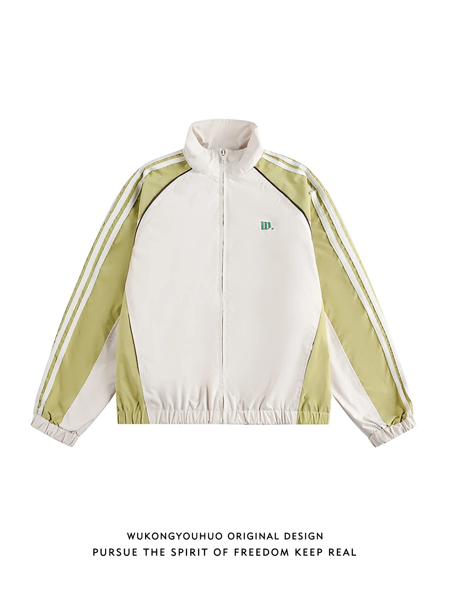 

Весенняя молодежная куртка свободного кроя с воротником-стойкой, в стиле кэжуал, из полиэстера, с длинными рукавами, на молнии, в модных цветах.