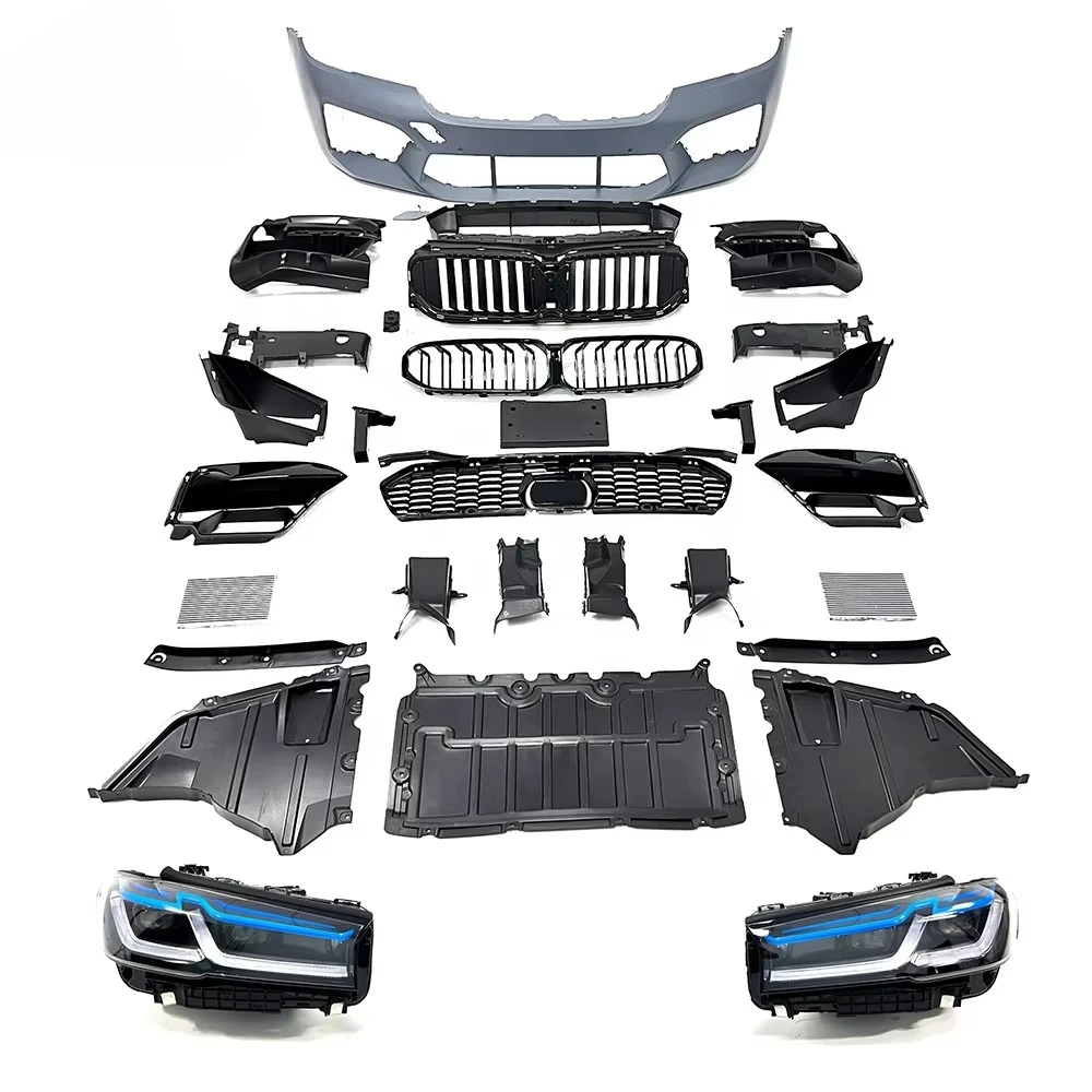 جودة عالية وآمنة وموثوقة 2022 السنة 5 سلسلة G30 G38 إلى M5 Lci طقم الجسم G30 قديم إلى جديد F90 مصدات السيارات المصباح Tailly