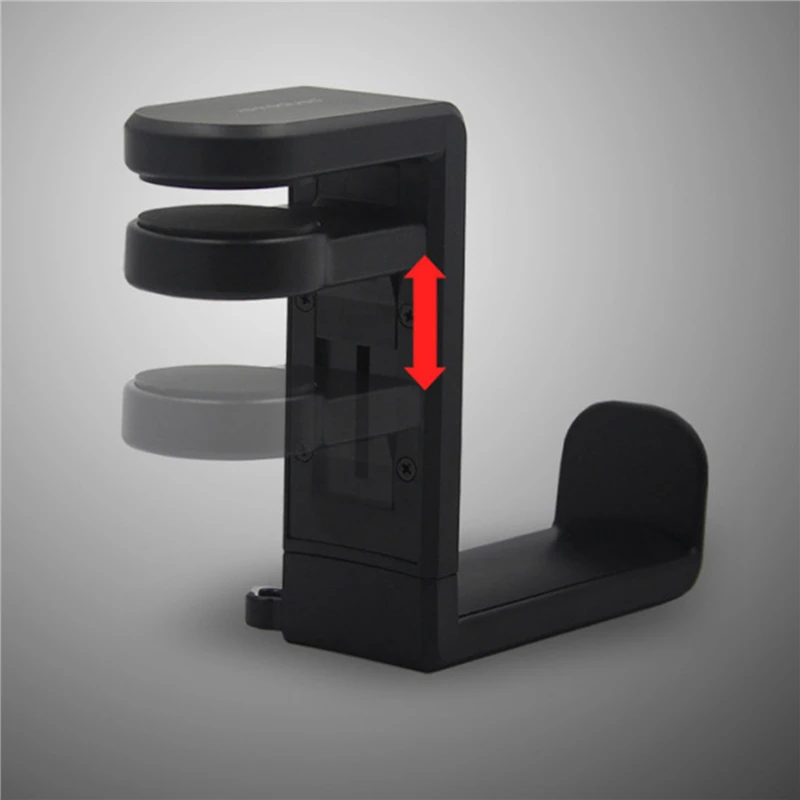 No Punch Table Clip Hook Headphone Holder 360 Degree Rotating Headphone Holder Miscellaneous Storage Hanging Anti-fall Bracket