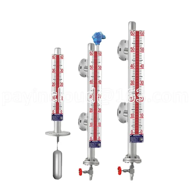 Magnetic Flap Level Gauge Stainless Steel Chemical Magnetic Float Side Mounted Remote High Temperature Explosion-proof