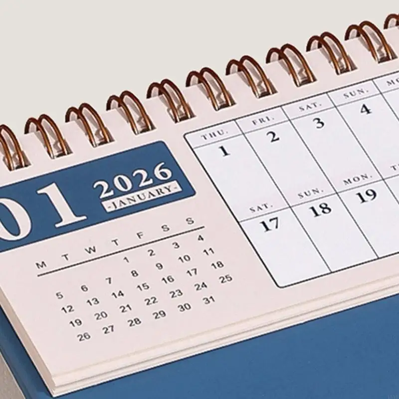  2026 Desktop Calendar Twin-Wire Binding Standing Calendar Household Calendar