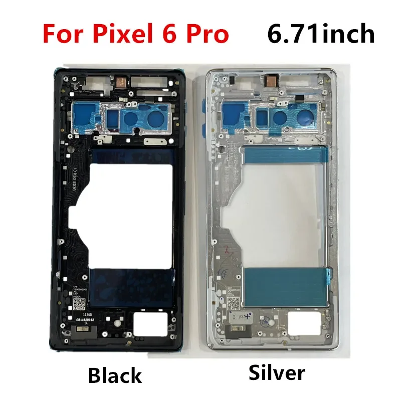 Pixel6Pro For Google Pixel 6 Pro 6Pro Middle Frame Plate Housing Board LCD Support Mid Faceplate Bezel Replace Repair Parts