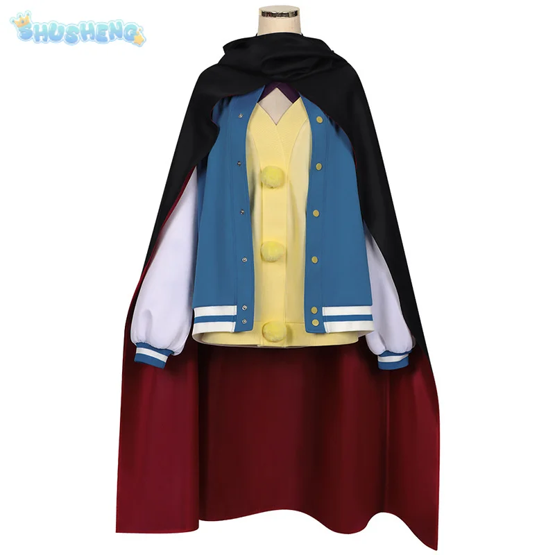 Anime dan da Dan Ayase Seiko cosplay costume coat, dress, cloak, glasses, earrings, uniform Halloween Party woman complete set