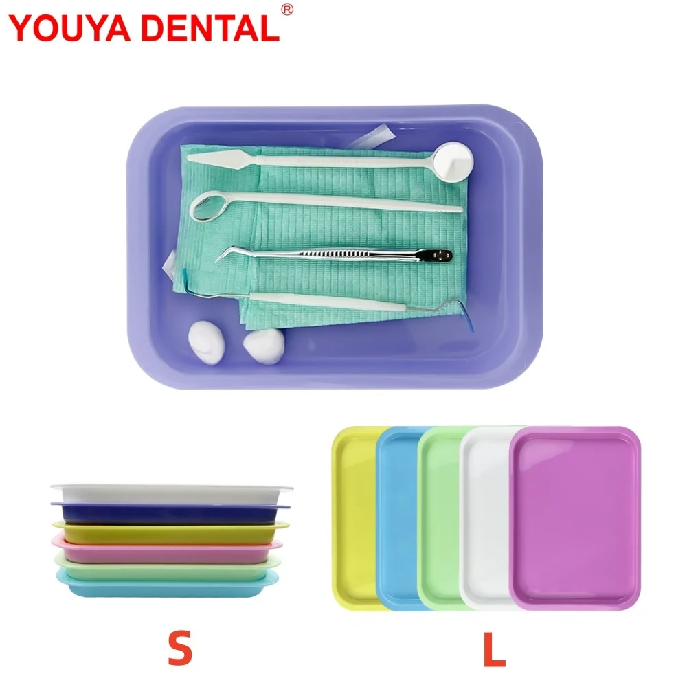 

1pcs Sterilizable Dentistry Instrument Tray Dental Autoclavable Plastic Pallets Dentist Tools Flat Trays Consumable Accessoires