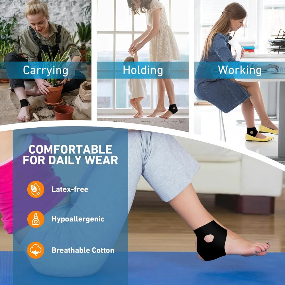 20PCS Precut Kinesiology Ankle Tape, Prevent Ankle Sprain,Provide Support for Ankle Ligament, Elastic Athletic Tape for Daily Us