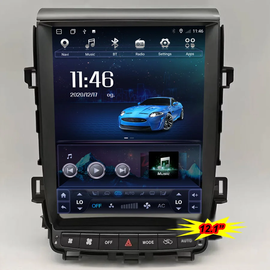 

New Android Multimedia Video Player 12.1" Vertical Screen Car Radio For Toyota Alphard Vellfire 20 Series 2008-2014 GPS Carplay