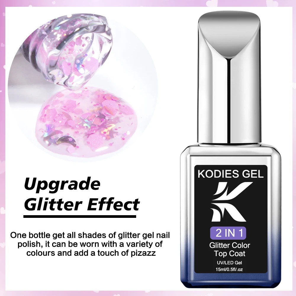 جل جل طلاء الأظافر شبه دائم بالأشعة فوق البنفسجية بقيادة الولايات المتحدة ، النجوم ، القمر ، المعطف العلوي ، لمعان ، مزيج قزحي الألوان ، الوردي ، النهاية ، نيلارت ، 2 في 1 #4