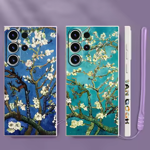 Van Gogh Phone Case for Samsung Galaxy S25 S21 S22 S23 S24 Ultra S20 FE S10 Plus Note 10 20 Ultra Cover