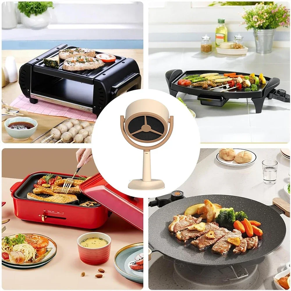 Petite hotte de cuisine avec angle réglable, hotte de cuisine de bureau, extracteur d'accès, chargement USB portable, barbecue intérieur, marmite