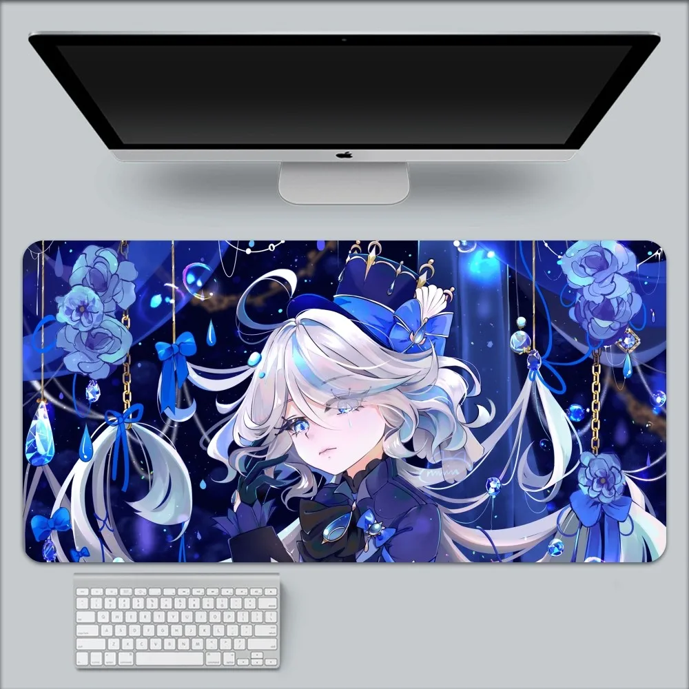 Furina Genshin Impact Mouse Pad Large Gaming Compute Gamer PC Keyboard Mouses Mat