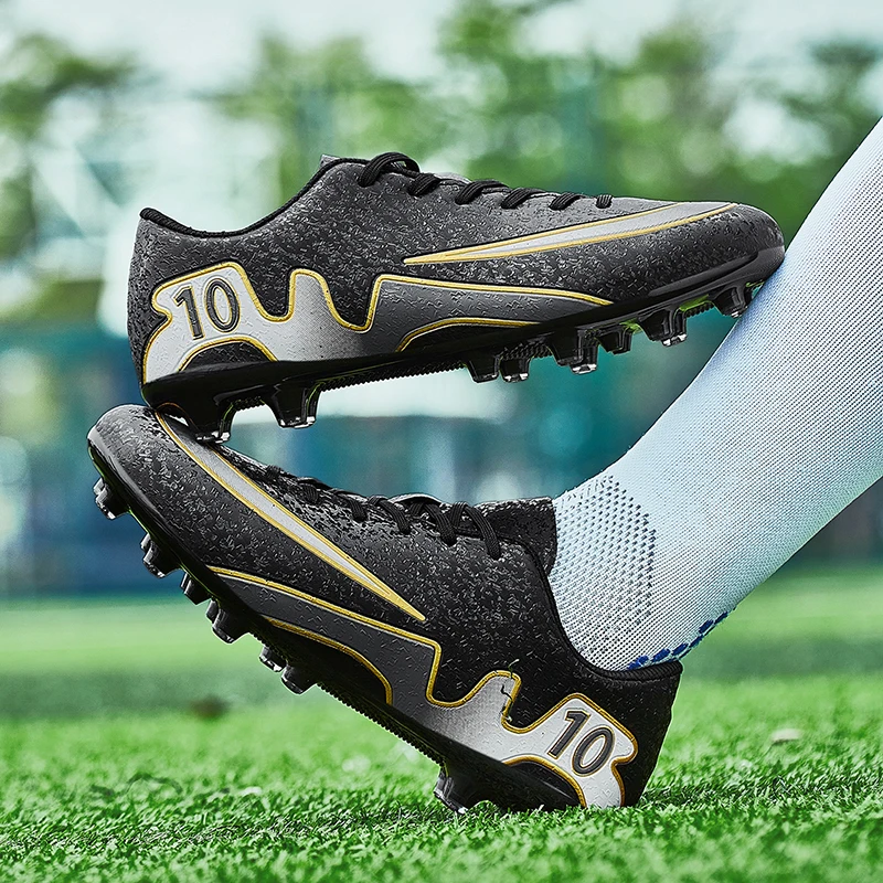 

2024 Children Soccer Shoes Professional Training TF/AG Boots Men Soccer Cleats Sneakers Kids Turf Futsal Football Shoes for Boys