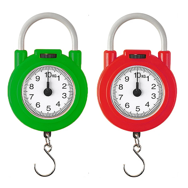 10kg Portable Hanging Mechanical Scale Fish Luggages Kitchen Scale Hanging High Precision Digital Hand Held Spring Scale