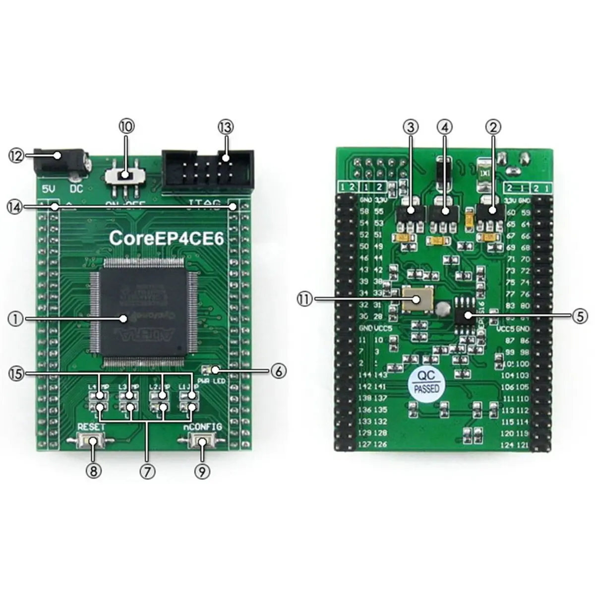 ad11]-coreep4ce6-placa-base-fpga-cuenta-con-el-chip-altera-cyclone-iv-ep4ce6e22c8n-integrado