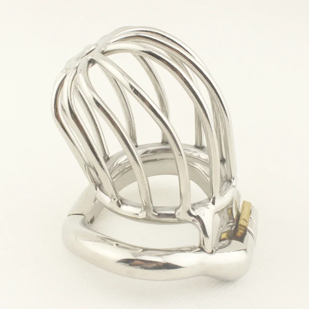 Stainless Steel Stealth Lock Male Chastity Device Cock Cage Fetish Penis Lock Cock Ring Sex Toys Men Penis Urethral Adult Game