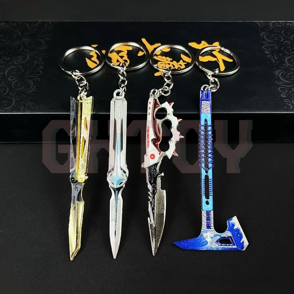 

9cm/3.54in Delta Force Game Peripheral Weapons Model Keychain Desktop Display Ornaments Collection Birthday Gift for Girl Boys