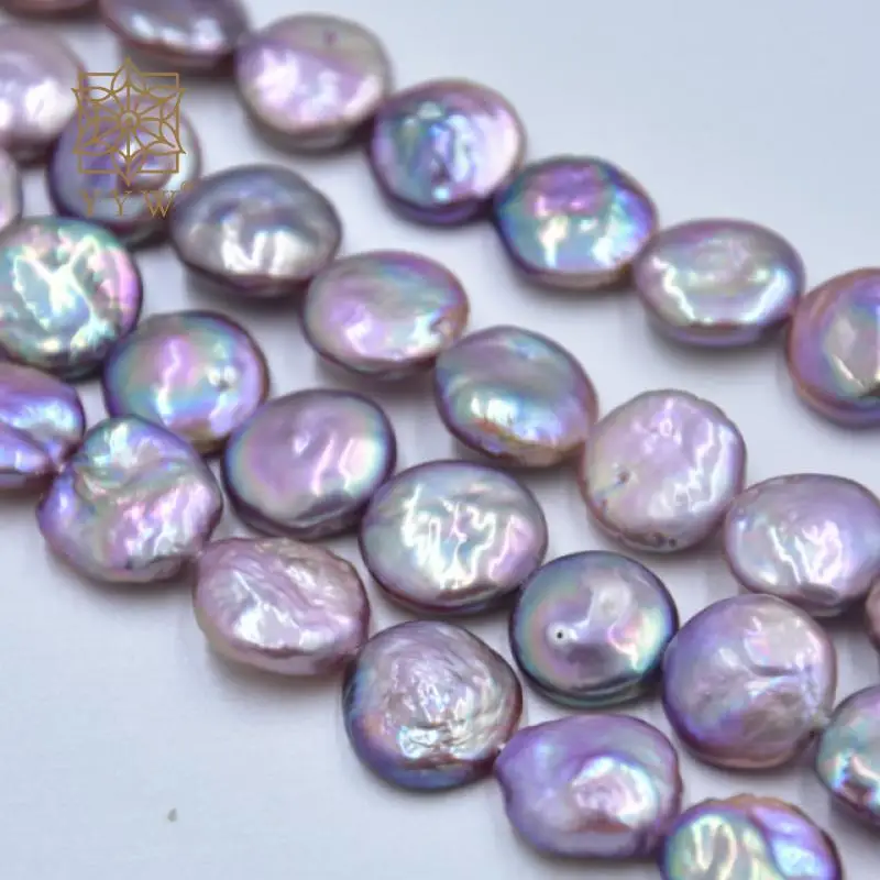 2023 New Cultured Baroque Freshwater Pearl Natural Purple 13-14mm Beads Sold Per Approx 40 Cm Strand For Women Jewelry Making