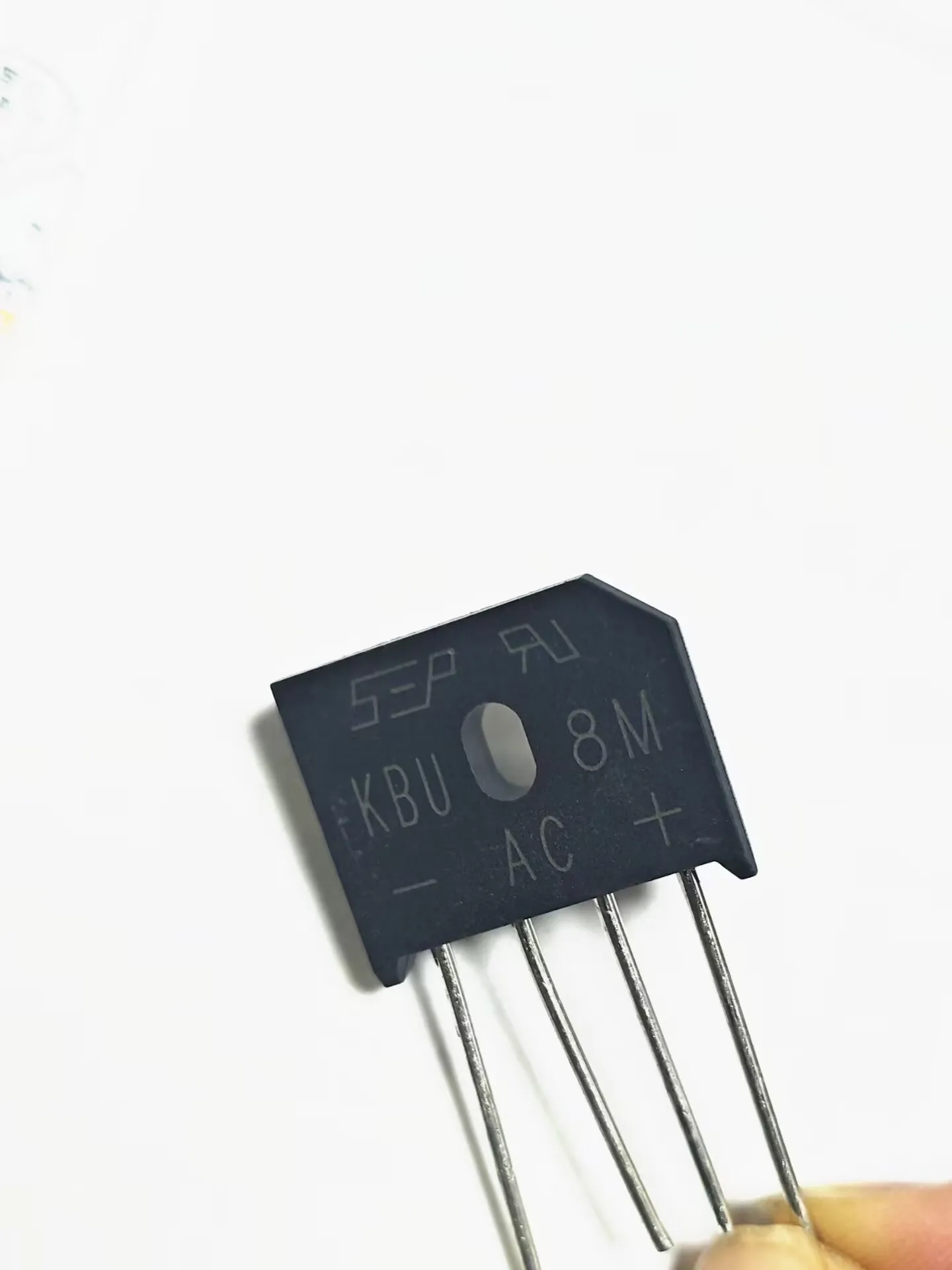 20PCS KBU8M 8A 1000V Round Lead Bridge Rectifier Flat Bridge Rectifier Stack New