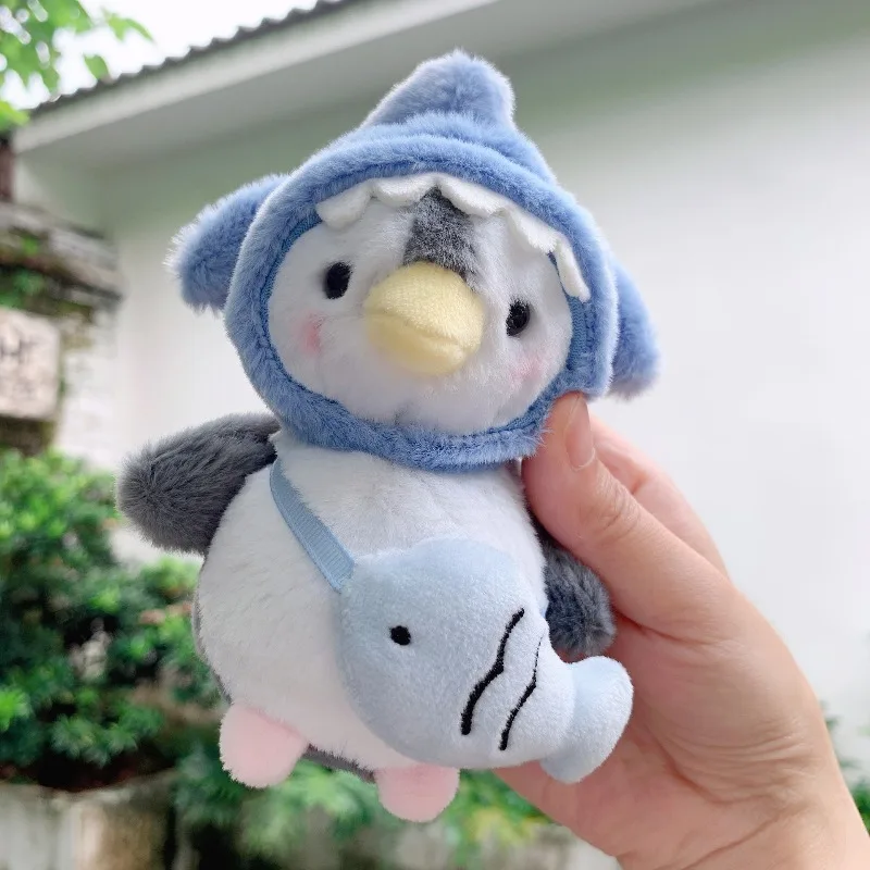 Niedlicher Pinguin-Plüsch-Schlüsselanhänger, weicher Kawaii-Cartoon-Pinguin mit Hüten, Schlüsselanhänger, Tasche, Ornamente, superweicher Plüsch-Anhänger, Paar-Geschenk