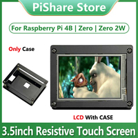 3.5inch Resistive Touch Screen LCD 480x320 3.5 inch IPS Display Screen Acrylic Case Option For Raspberry Pi 4 / Zero 2W / Zero