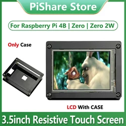 3.5inch Resistive Touch Screen LCD 480×320 3.5 inch IPS Display Screen Acrylic Case Option For Raspberry Pi 4 / Zero 2W / Zero
